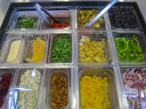 A small part of the toppings bar